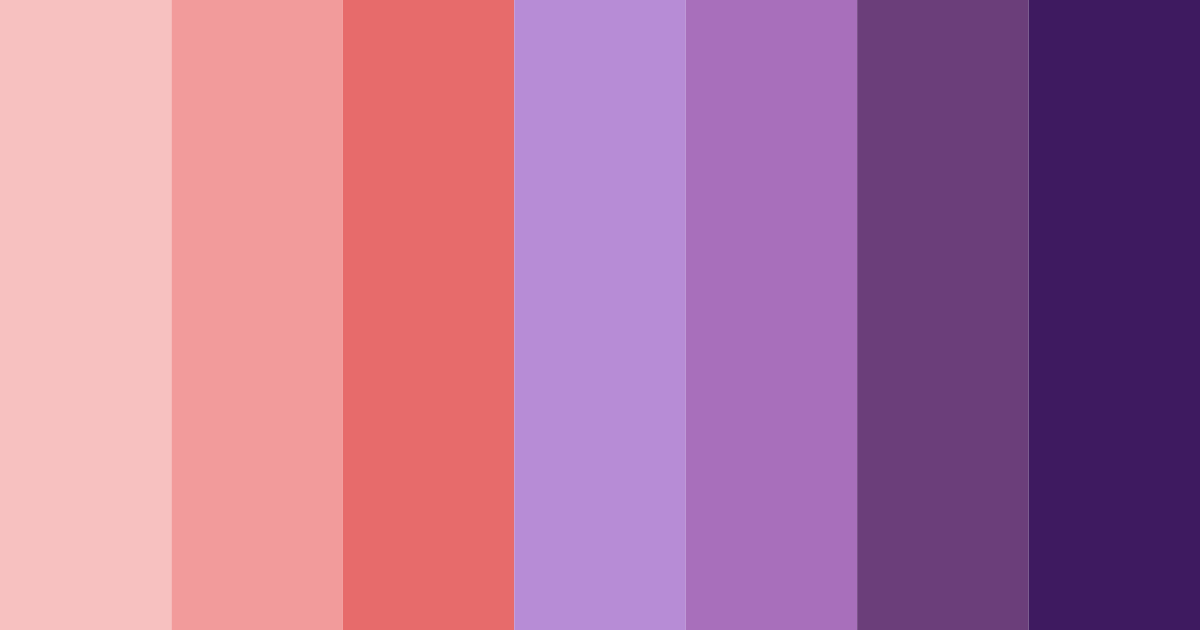 Download red and purple dream color palette PNG image (landscape)