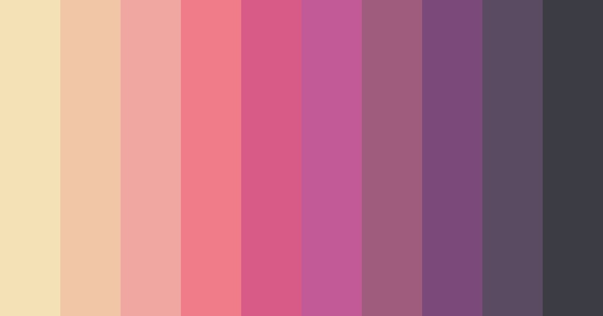 Download blushing twilight color palette PNG image (landscape)