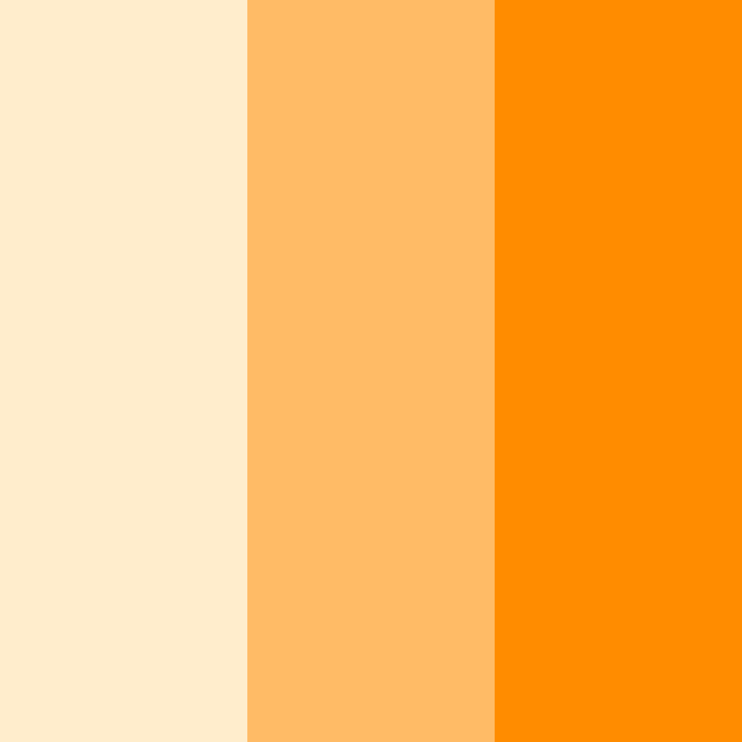 Download orange sunrise color palette PNG image (square)