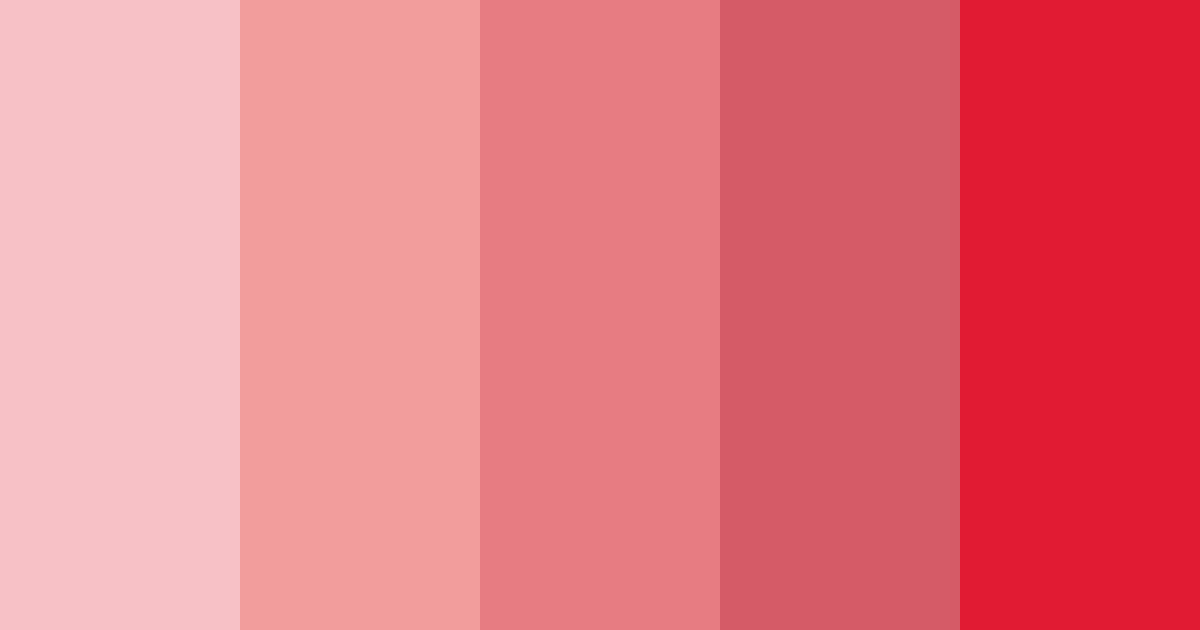 Download shades of red color palette PNG image (landscape)