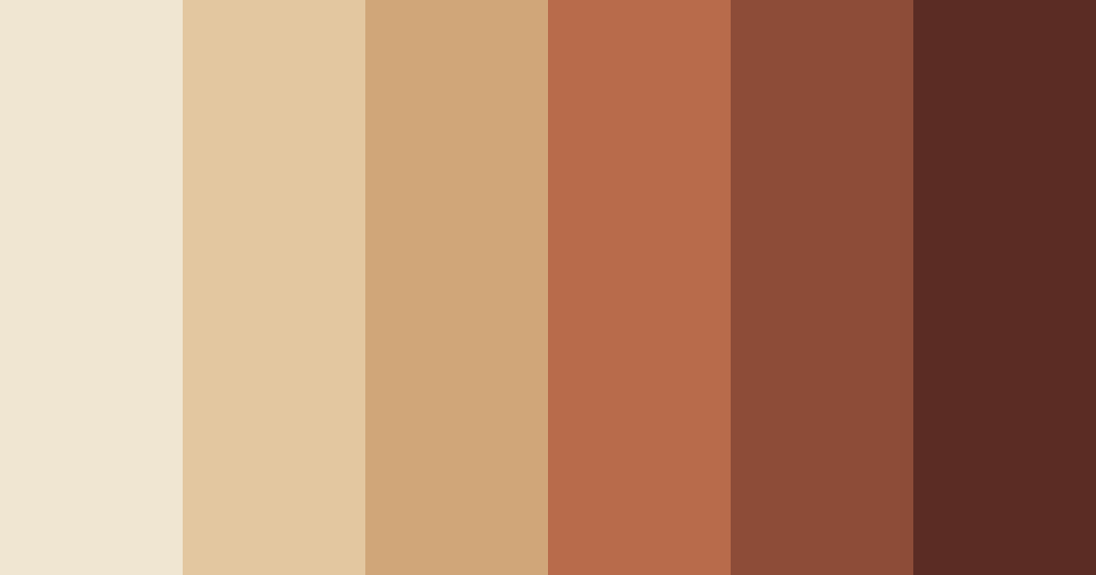 Download earthy brown color palette PNG image (landscape)