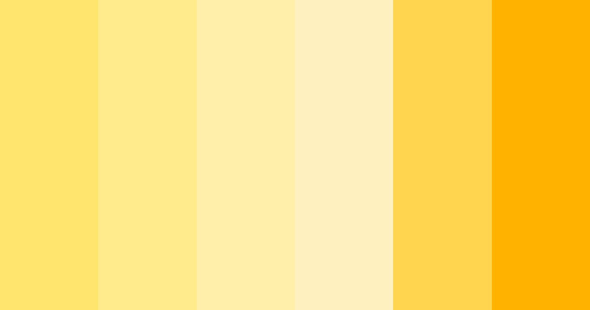 Download bright yellow color palette PNG image (landscape)