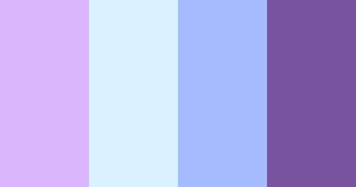 Download lavender dream color palette PNG image (landscape)