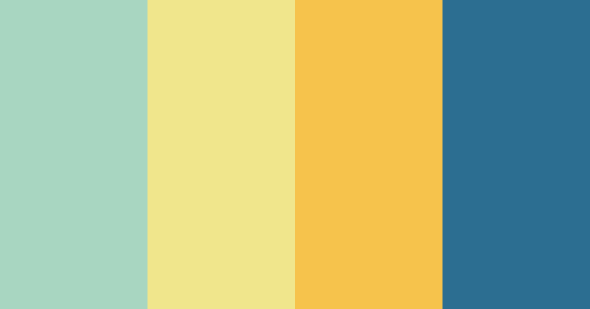 Download sunlit lagoon color palette PNG image (landscape)