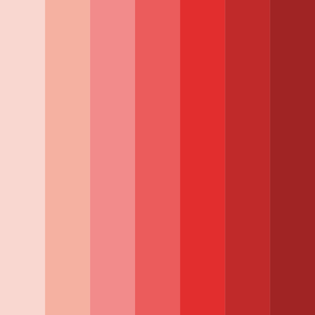 Download crimson sunrise color palette PNG image (square)
