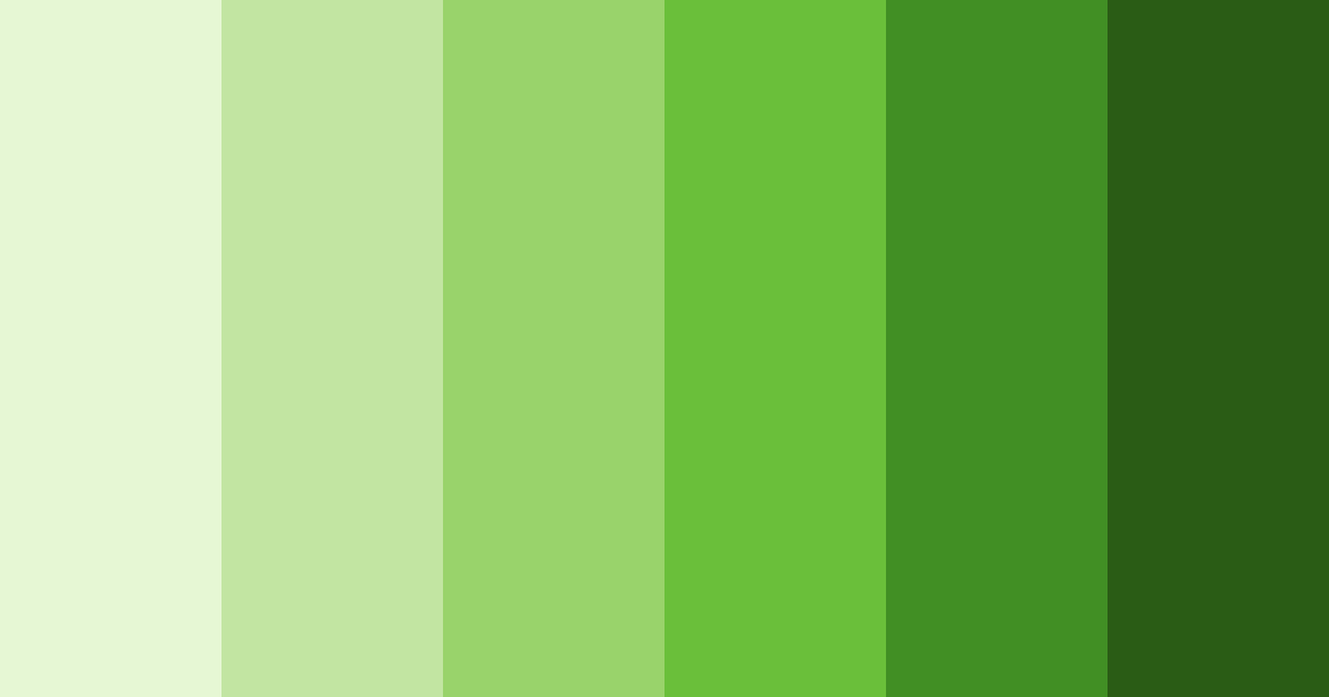 Download healing greens color palette PNG image (landscape)