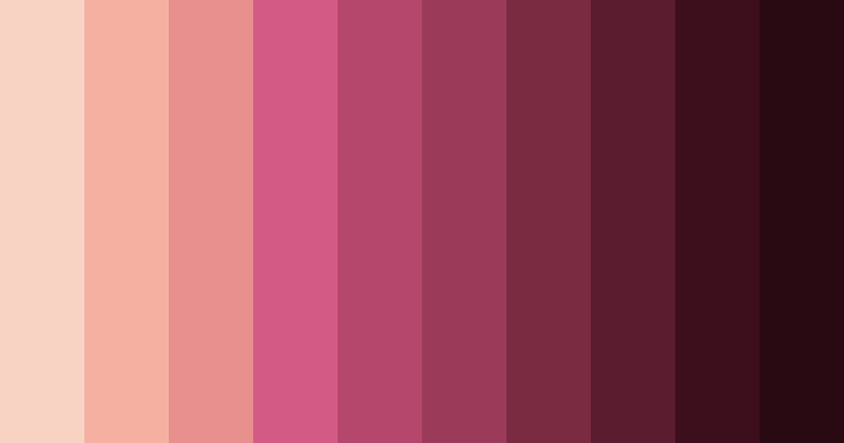 Download blooming pink color palette PNG image (landscape)