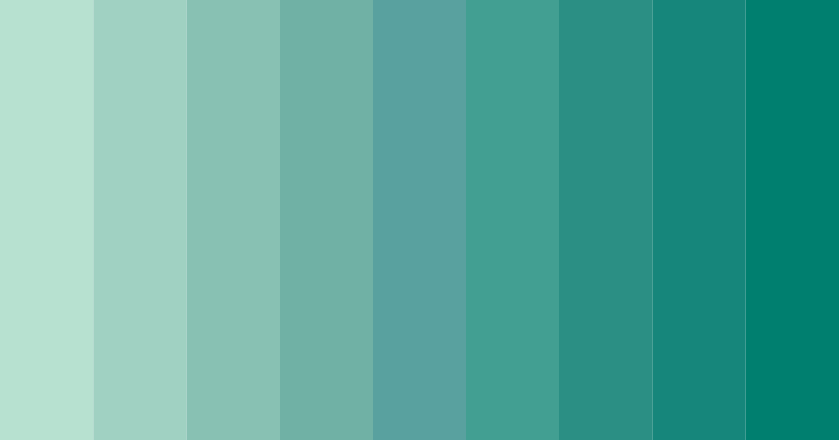 Download shades of diamond green color palette PNG image (landscape)