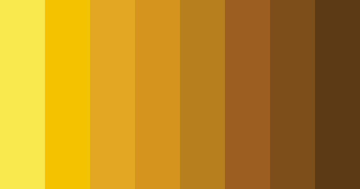Download yellow sunflower color palette PNG image (landscape)