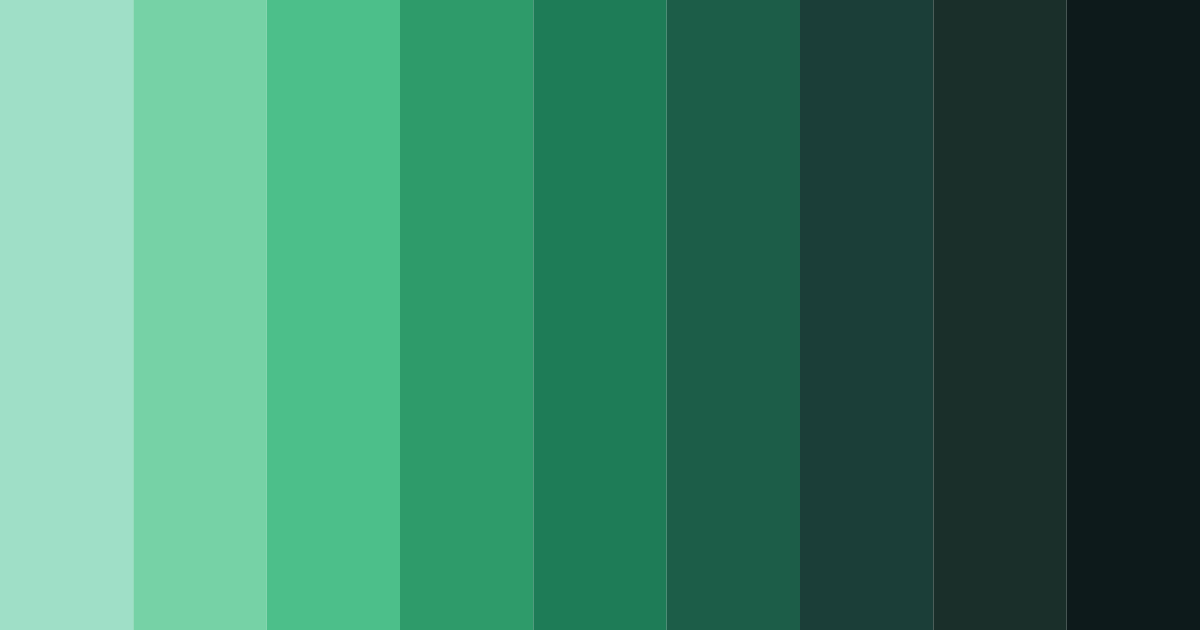 Download mars green shades color palette PNG image (landscape)