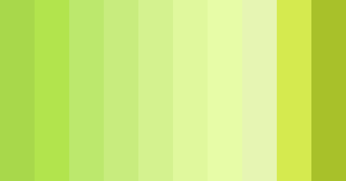Download shades of green color palette PNG image (landscape)