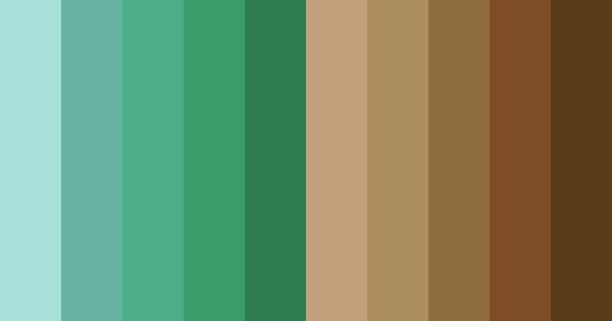 Download blue green brown autumn color palette PNG image (landscape)