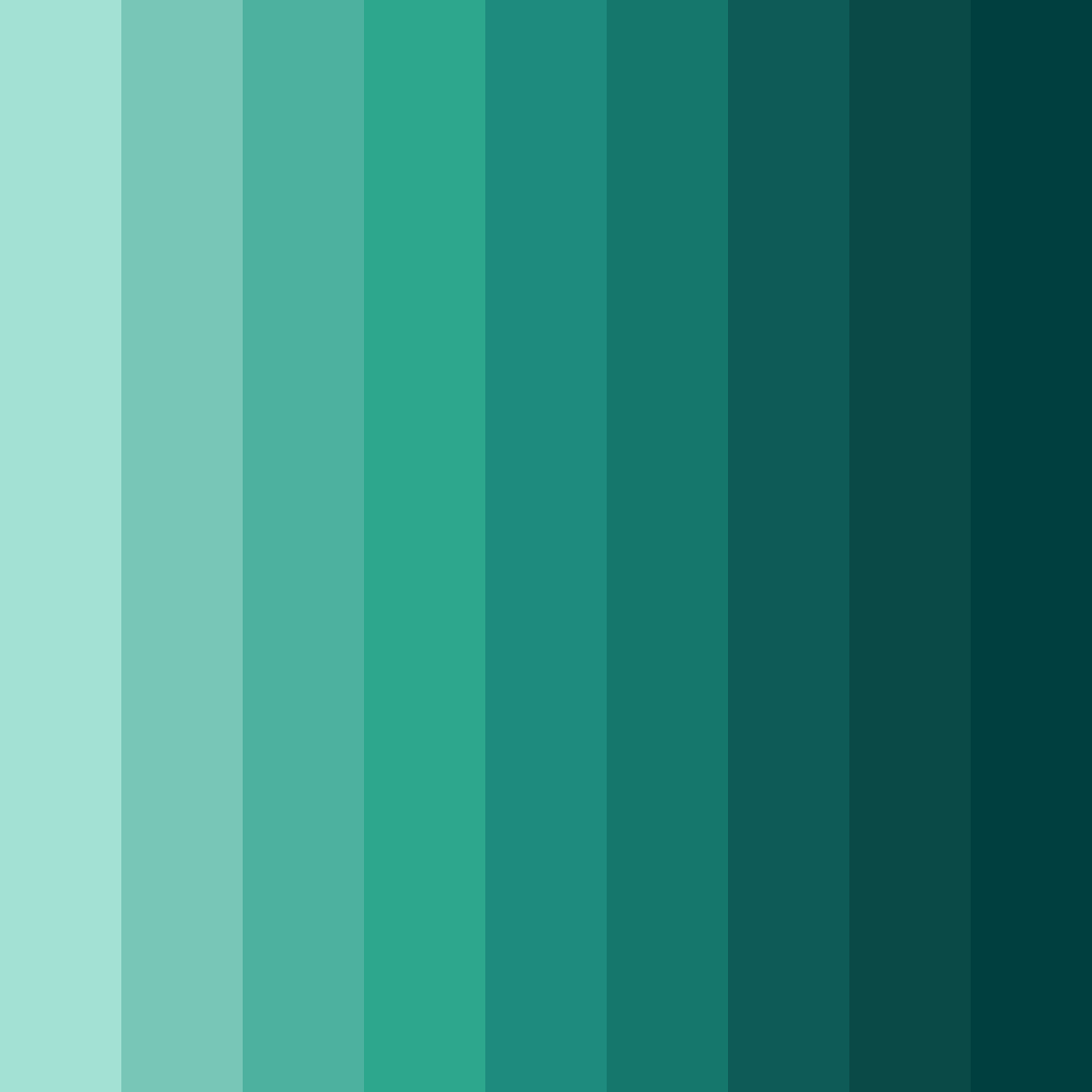 Download emerald oasis color palette PNG image (square)