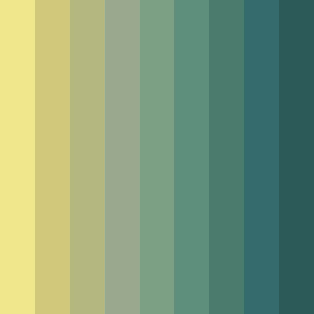 Download green gorilla color palette PNG image (square)