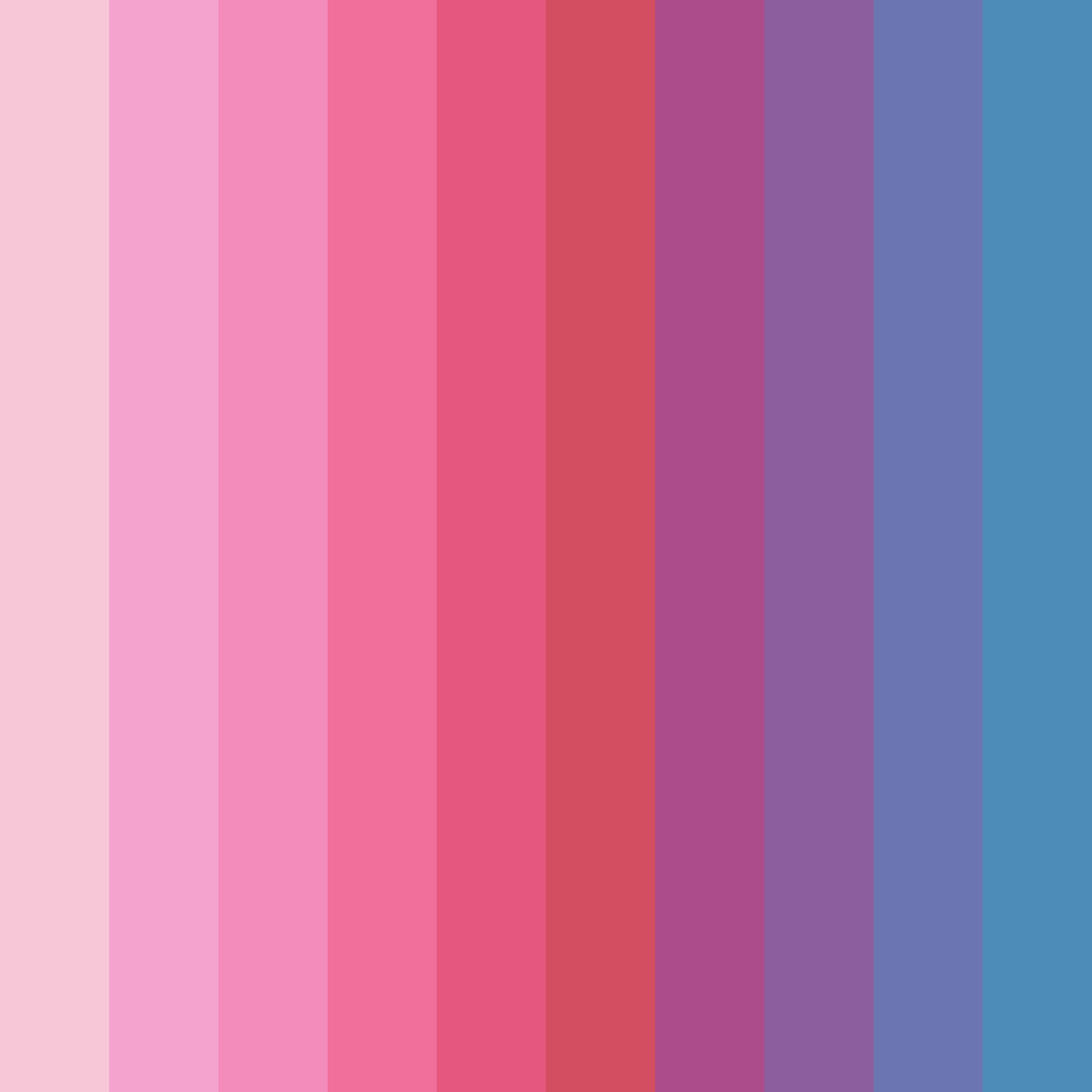 Download cotton candy dreamscape color palette PNG image (square)
