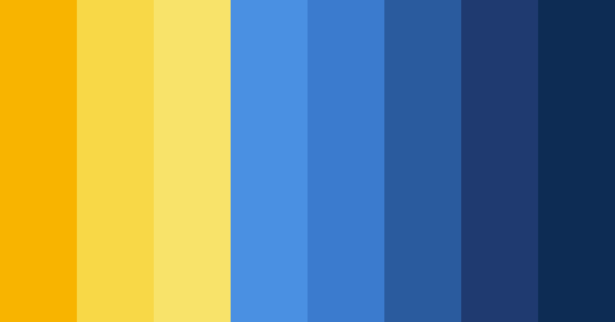 Download bright orange and dark blue color palette PNG image (landscape)