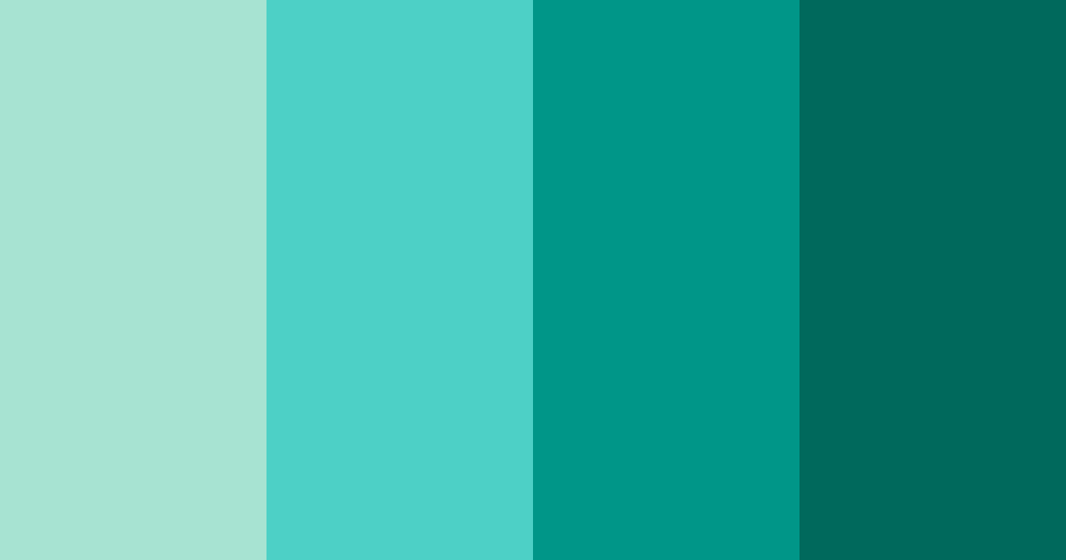 Download aqua oasis color palette PNG image (landscape)