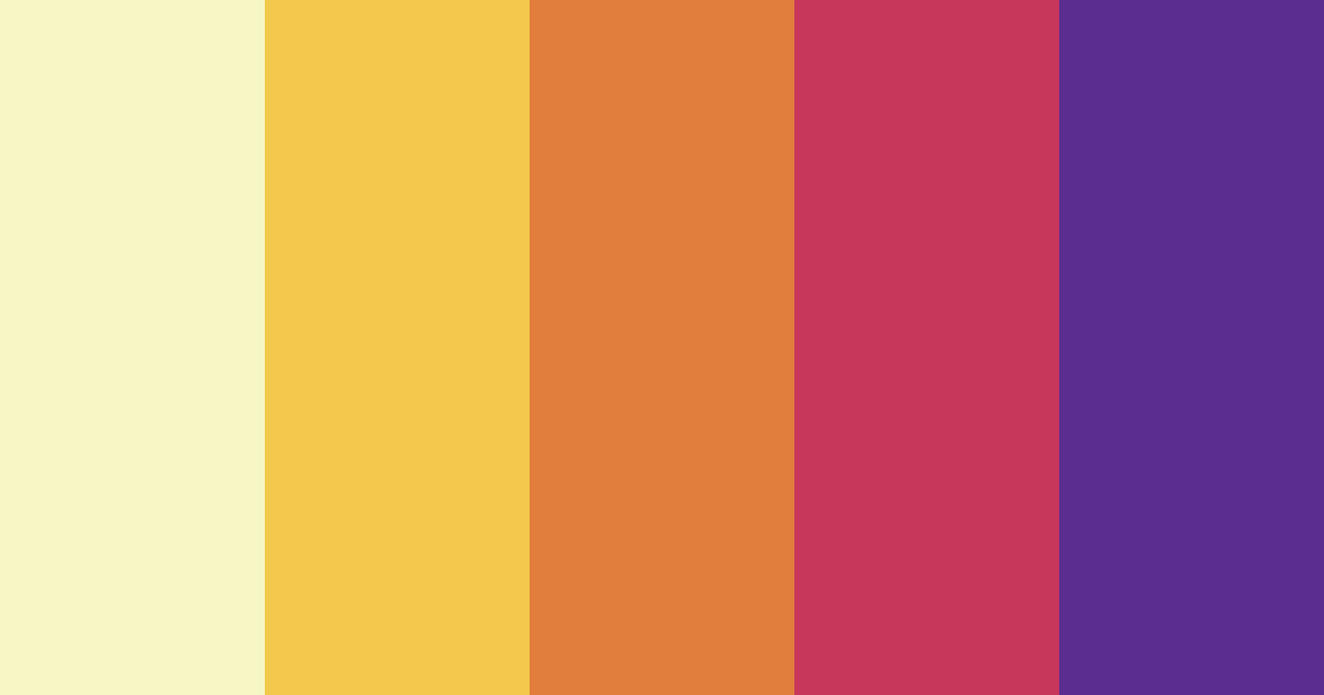 Download bright rainbow color palette PNG image (landscape)