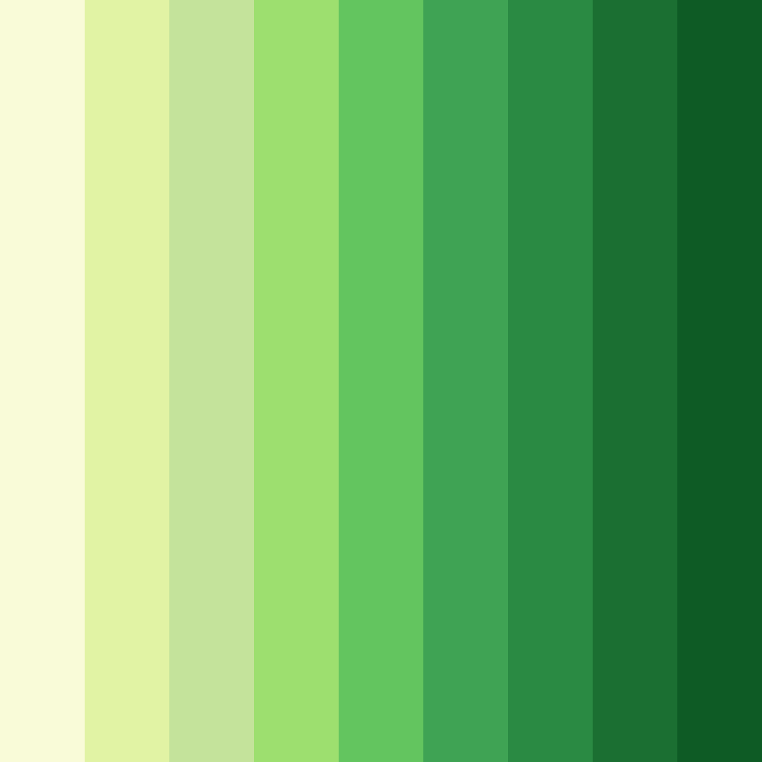 Download verdant symphony color palette PNG image (square)