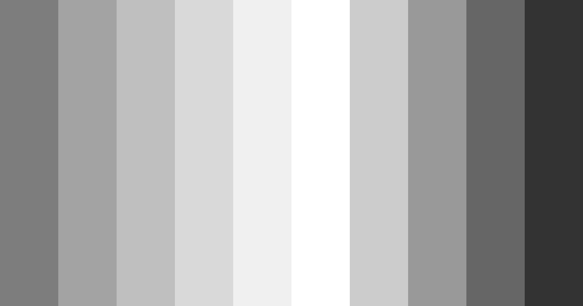 Download shades of black color palette PNG image (landscape)