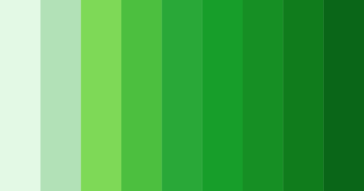 Download green spring color palette PNG image (landscape)