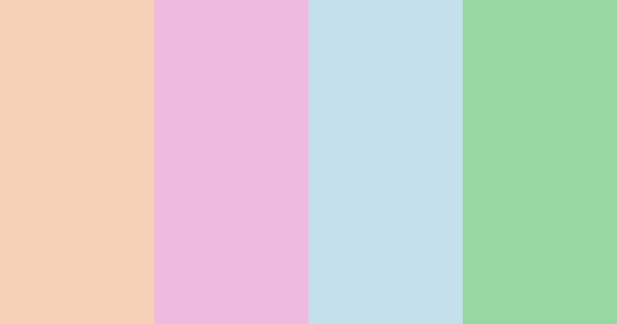 Download whimsical serenity color palette PNG image (landscape)