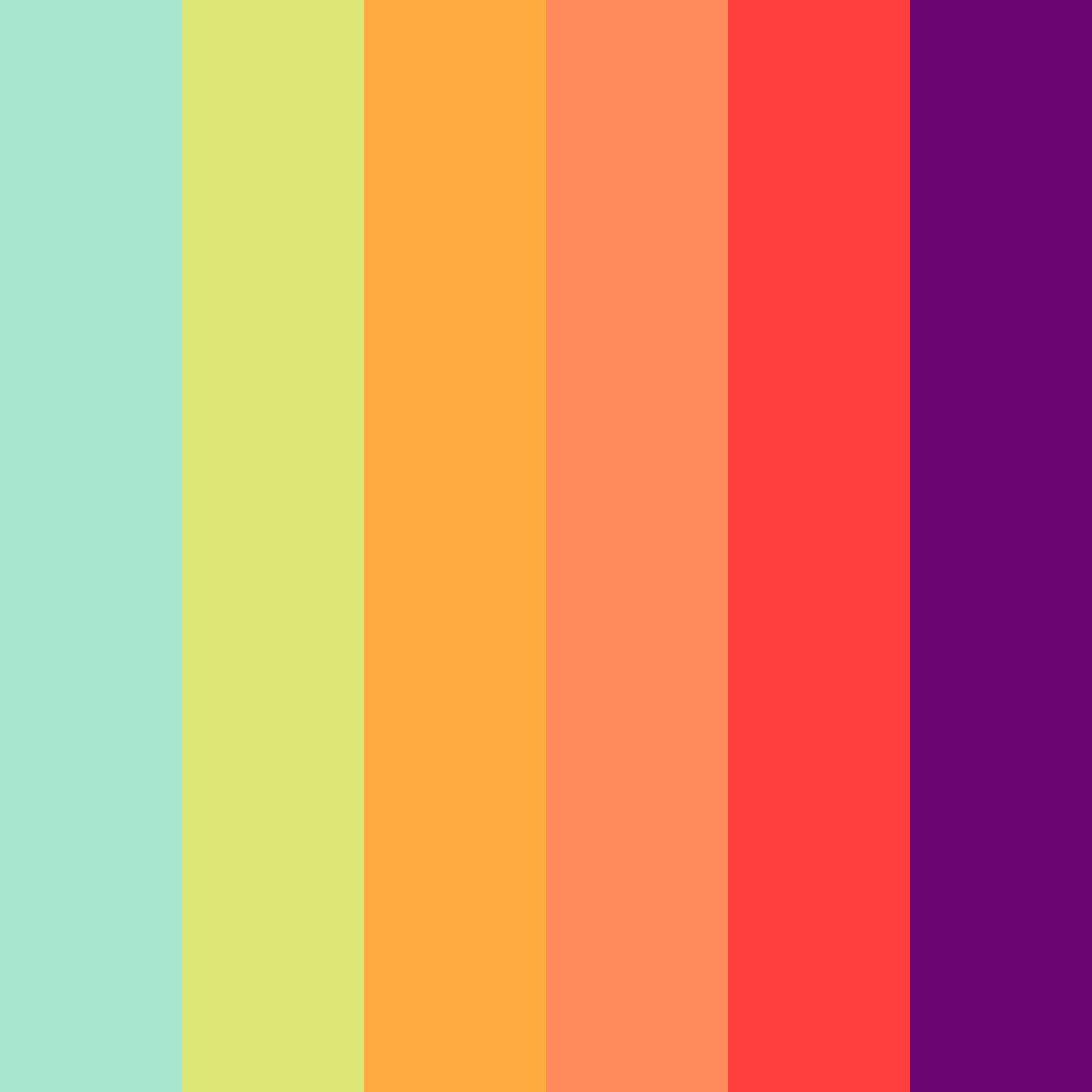 Download shades of green red color palette PNG image (square)