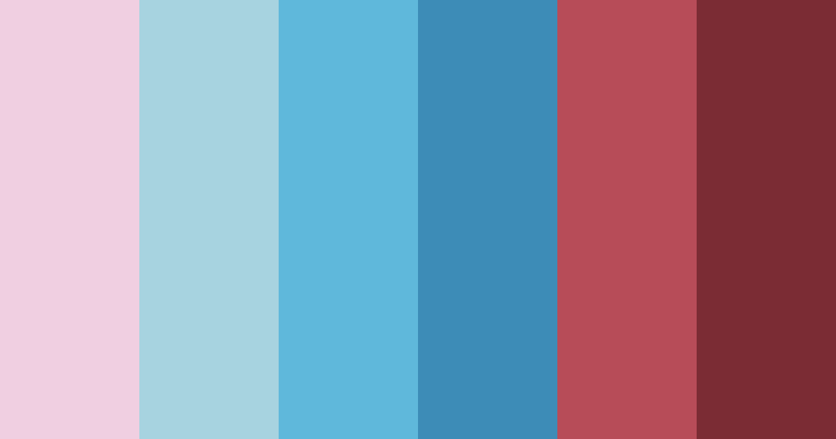 Download crimson waves and azure dreams color palette PNG image (landscape)