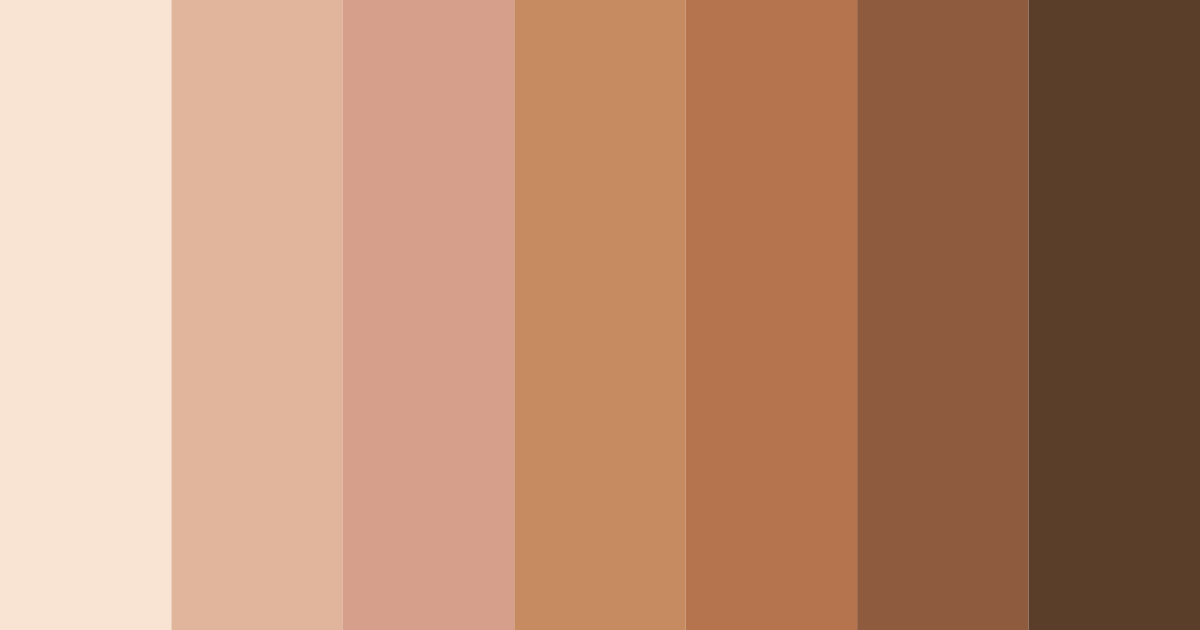 Download earthy brown color palette PNG image (landscape)
