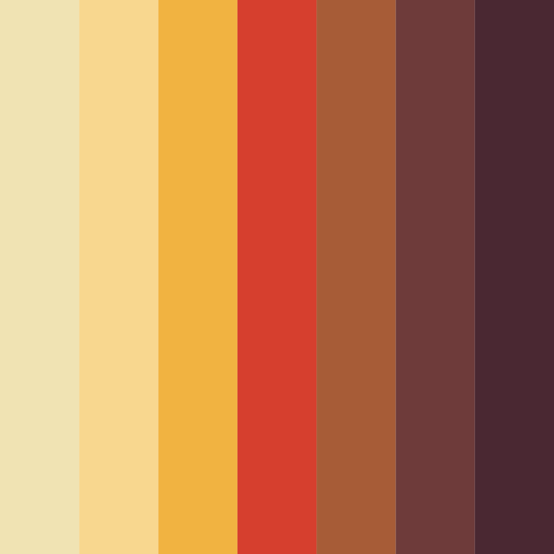 Download sunset harvest color palette PNG image (square)