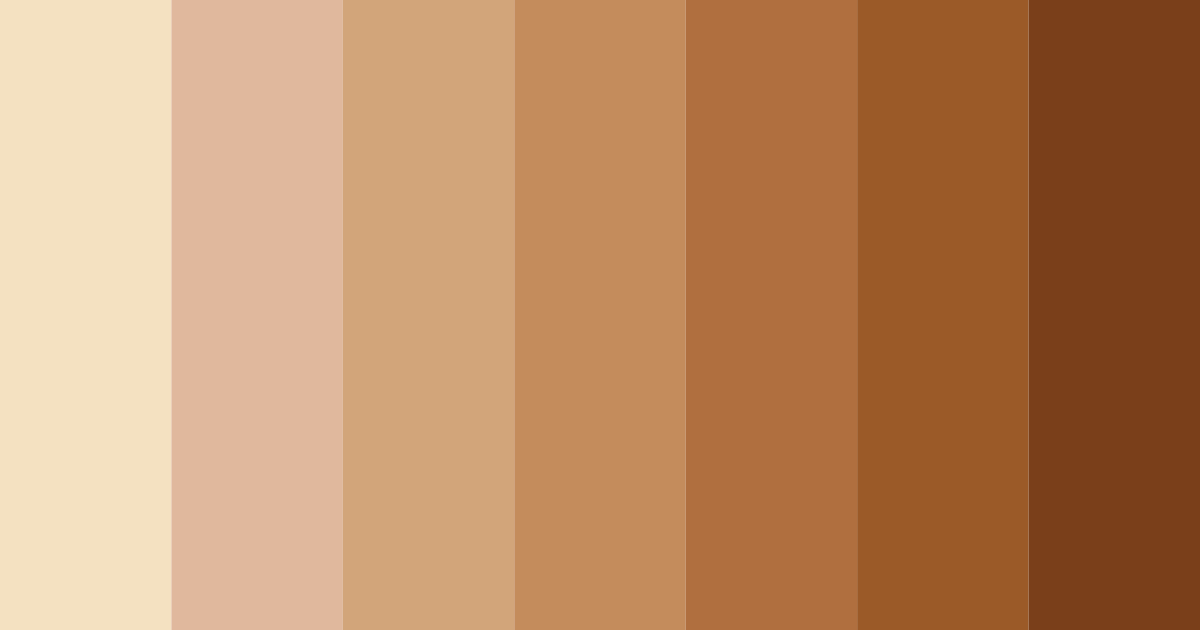 Download earthy brown color palette PNG image (landscape)