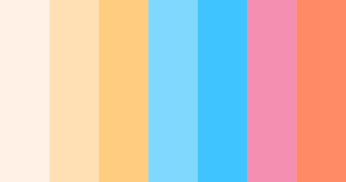 Download sunrise serenade color palette PNG image (landscape)