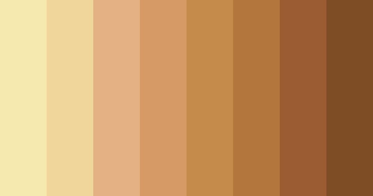Download honeyed earthtones color palette PNG image (landscape)
