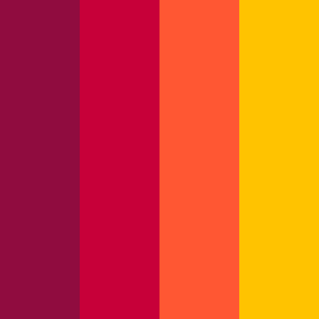 Download sunset ombre color palette PNG image (square)