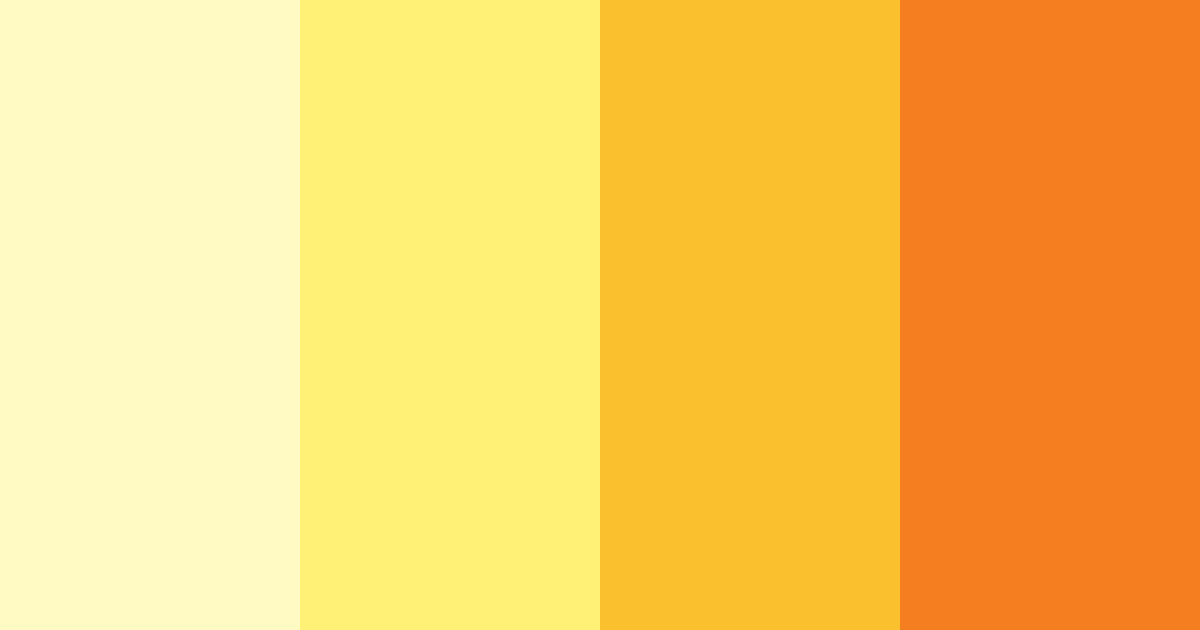 Download sunshine serenade color palette PNG image (landscape)