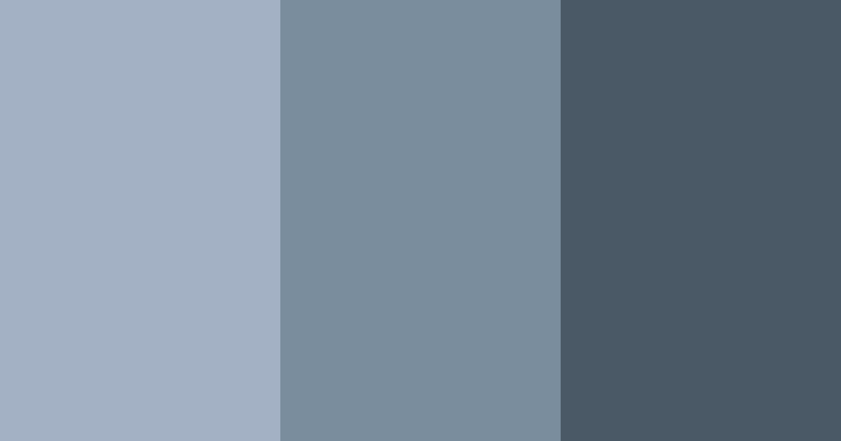 Download blue grey shades color palette PNG image (landscape)