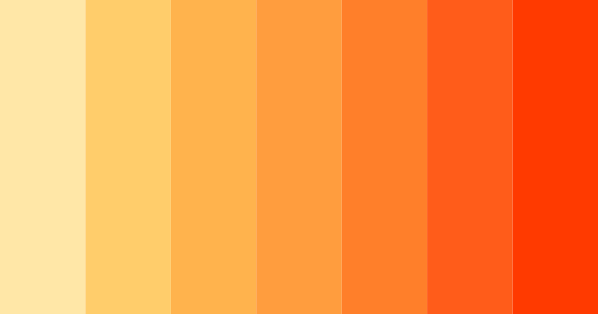 Download sunny orange color palette PNG image (landscape)