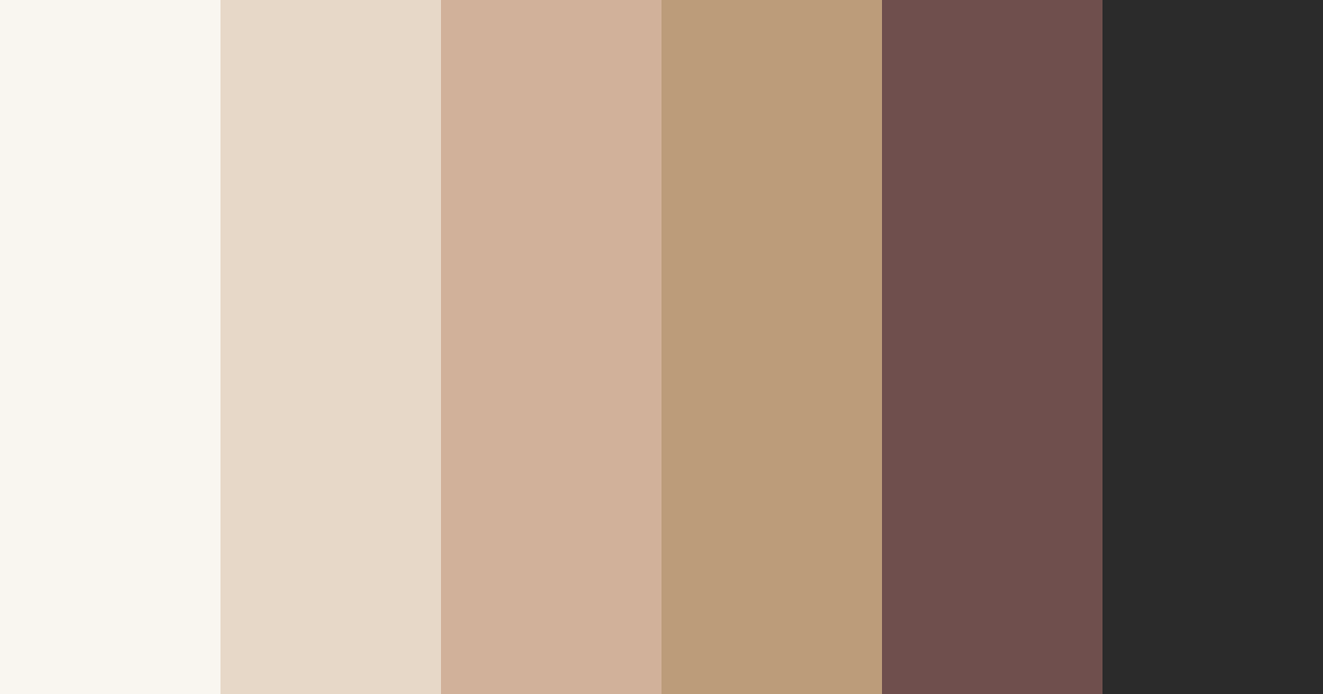 Download shades of beige color palette PNG image (landscape)