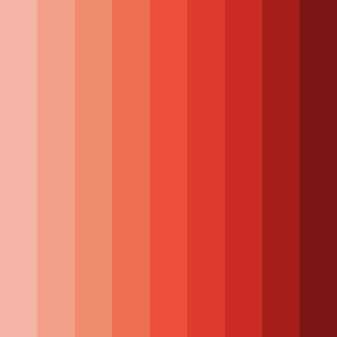Download crimson sunrise color palette PNG image (square)