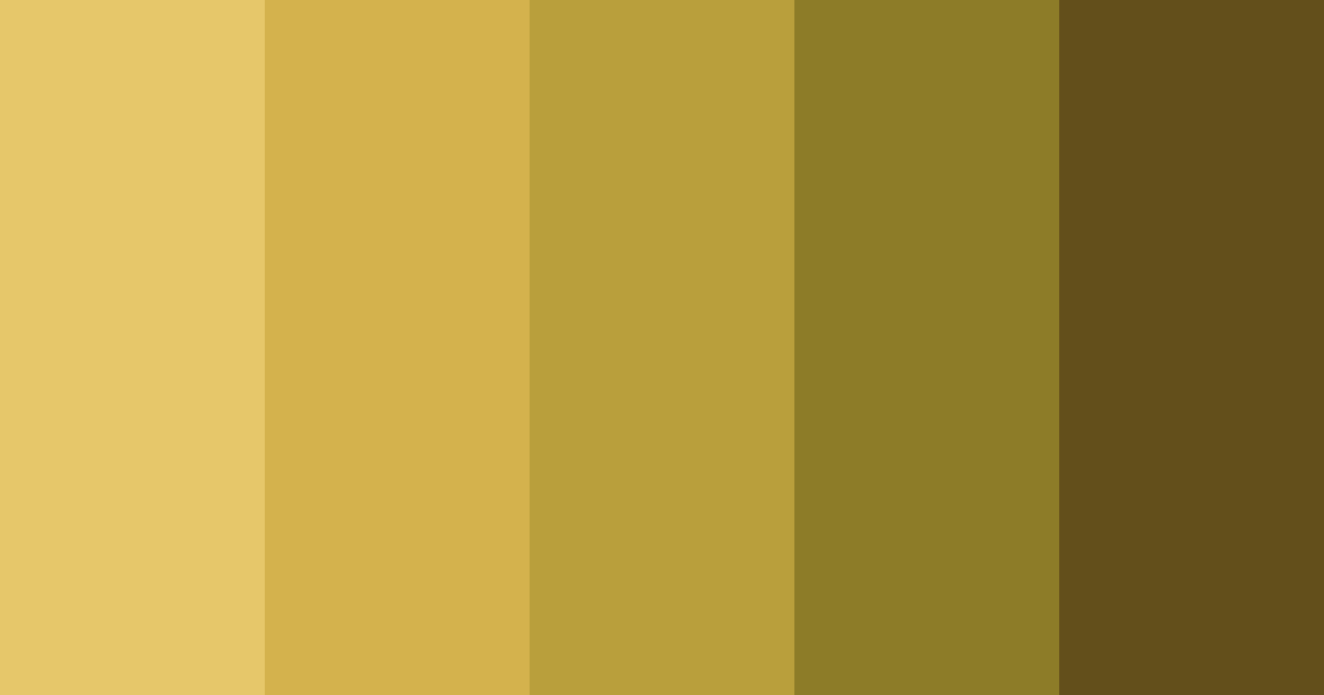 Download gold shades color palette PNG image (landscape)