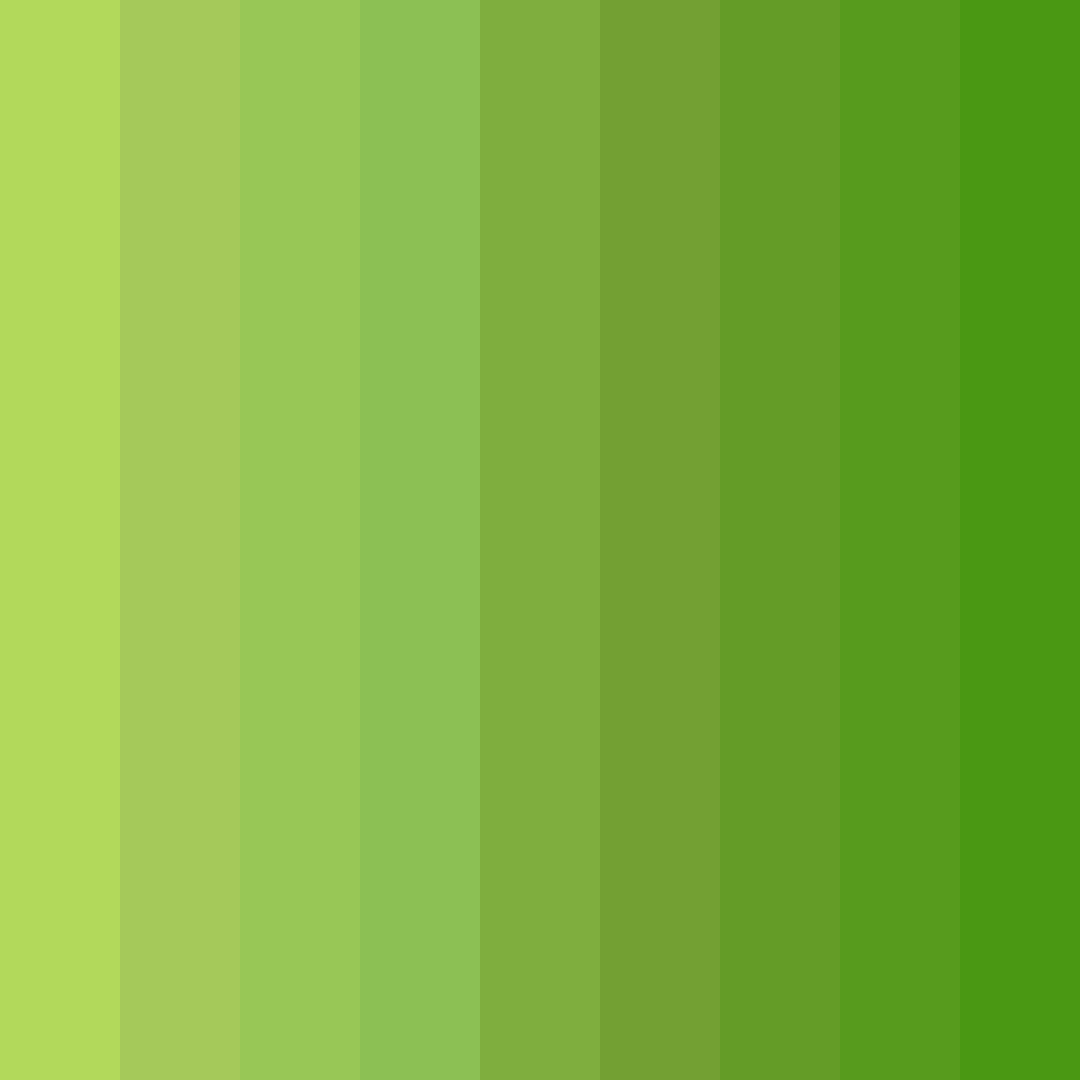 Download lush green serenade color palette PNG image (square)