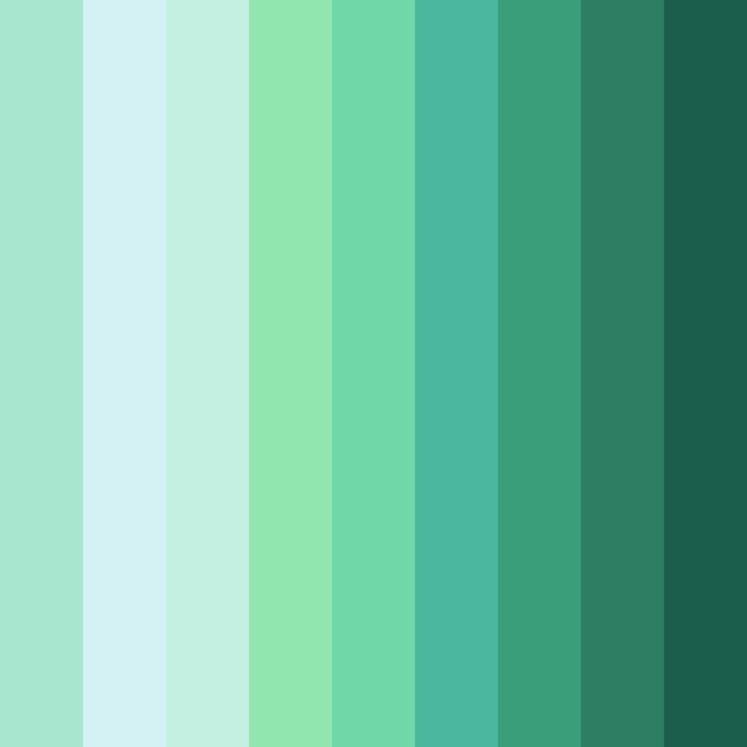 Download jade oasis color palette PNG image (square)
