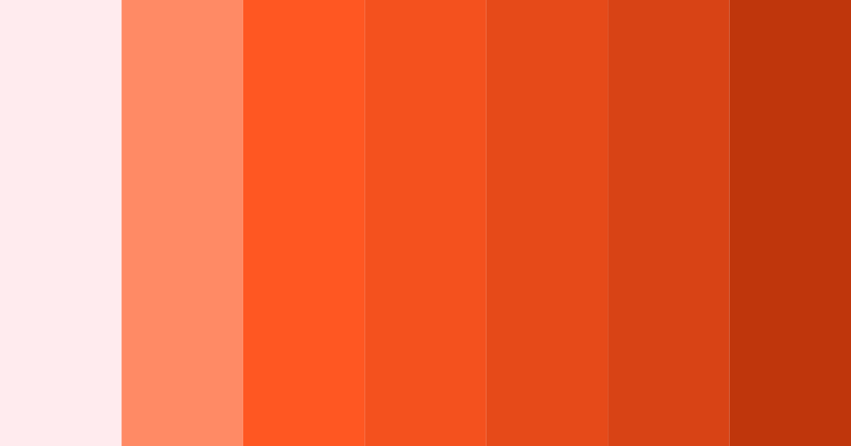 Download fiery sunset color palette PNG image (landscape)