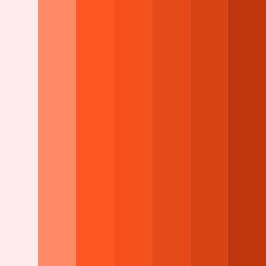 Download fiery sunset color palette PNG image (square)