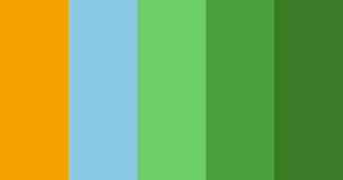 Download pixelated meadow dream color palette PNG image (landscape)