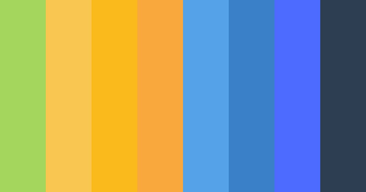 Download bright blue grass color palette PNG image (landscape)