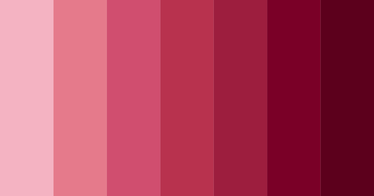 Download deep red color palette PNG image (landscape)