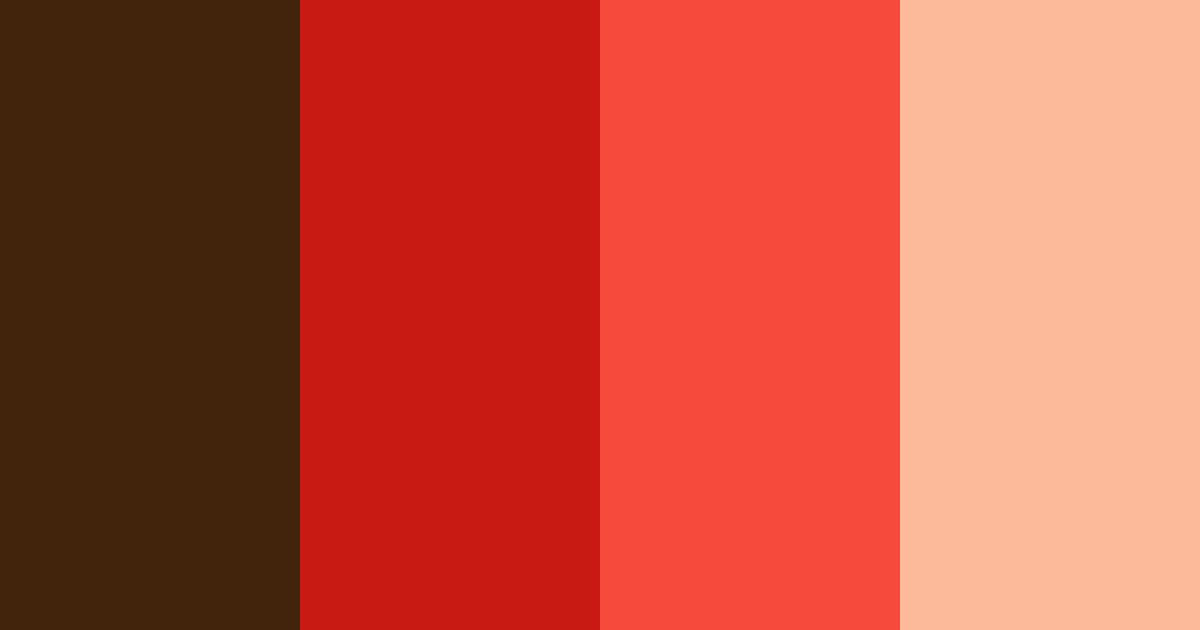 Download coral sunset color palette PNG image (landscape)