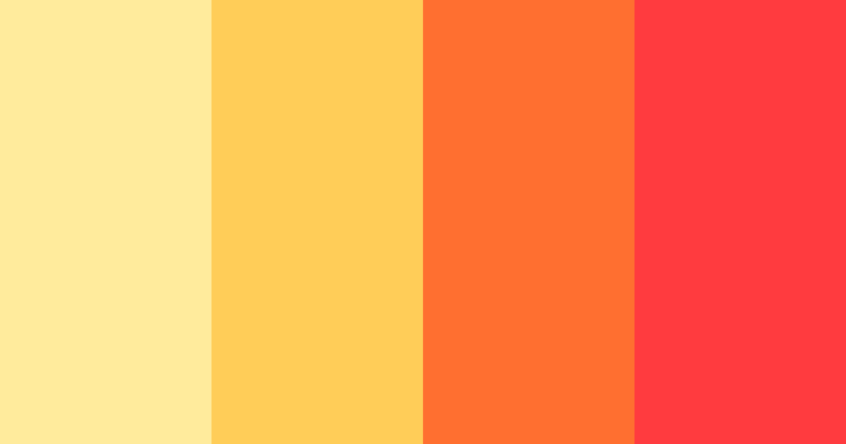 Download colorful orange color palette PNG image (landscape)