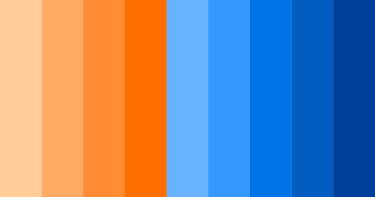 Download sunset to ocean color palette PNG image (landscape)